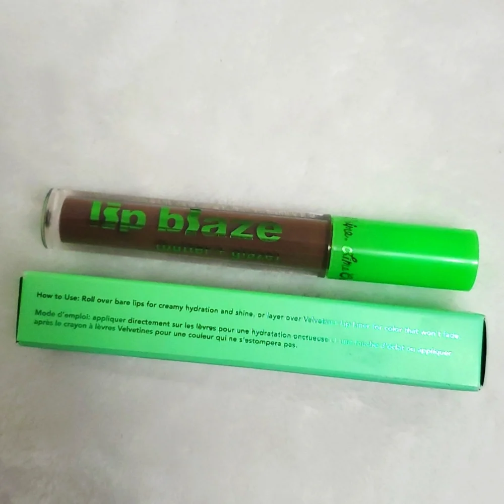 NIB Lime Crime Lip Blaze Butter + Glaze Cream Liquid Lipstick in Olive